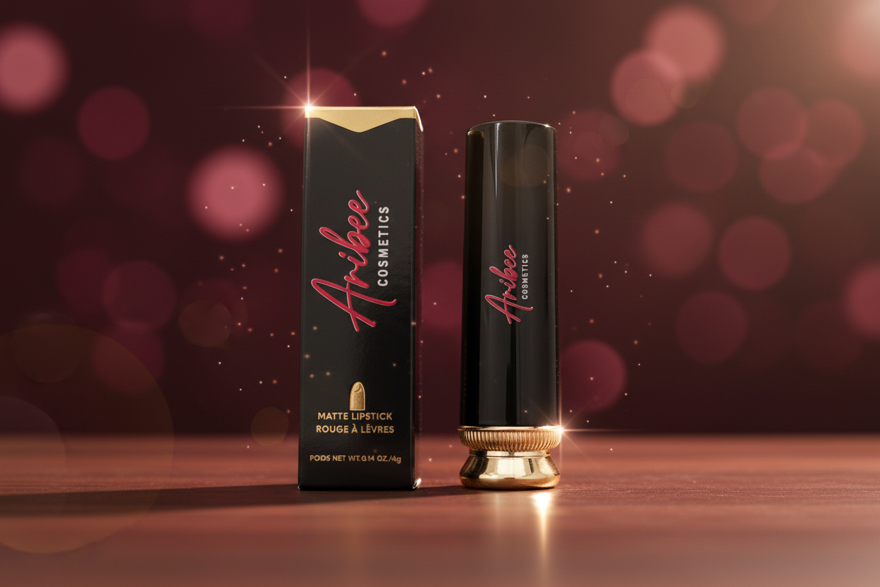 Aribee Cosmetics Matte Lipstick - Lifestyle Shot